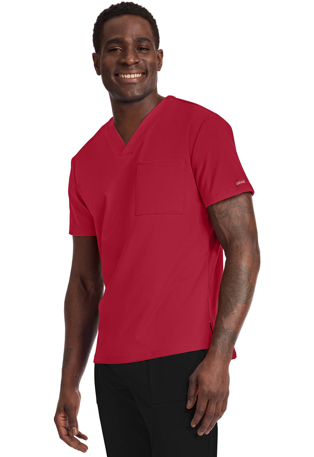 Achieve CK834 Men's 1-Pocket Tuck-In Top Red Image
