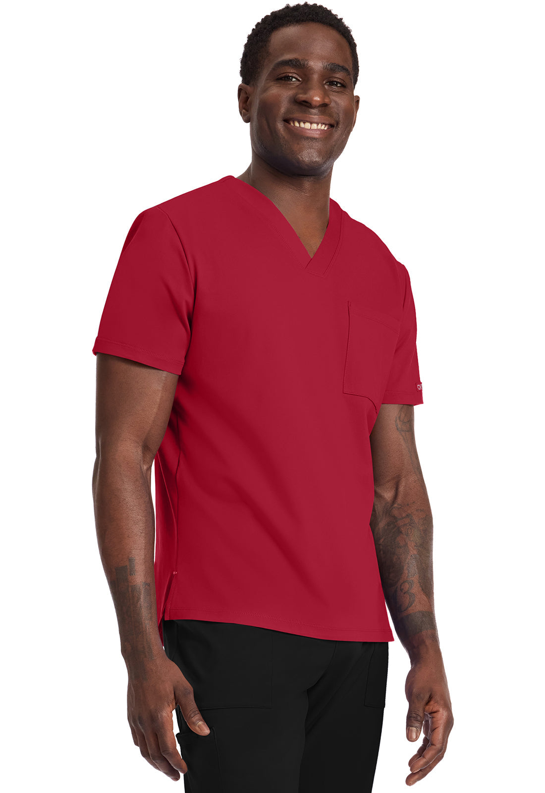 Achieve CK834 Men's 1-Pocket Tuck-In Top Red Image