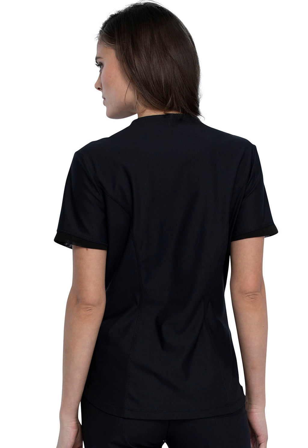 Form CK840 Women's V-Neck Scrub Top Black