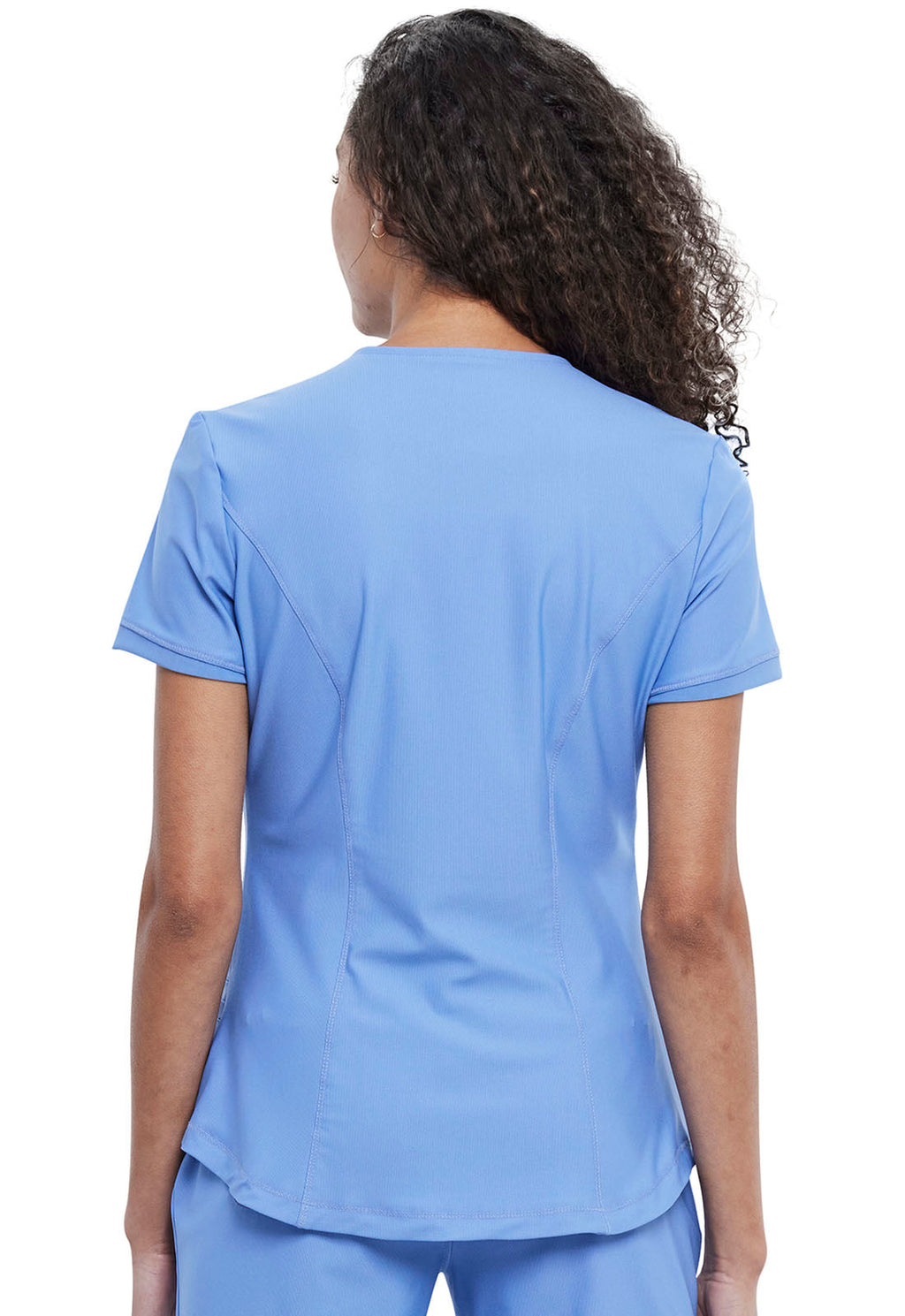 Form CK840 Women's V-Neck Scrub Top Ciel Blue