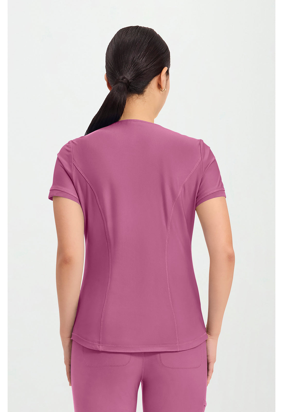 Form CK840 Women's V-Neck Scrub Top Dusty Mauve