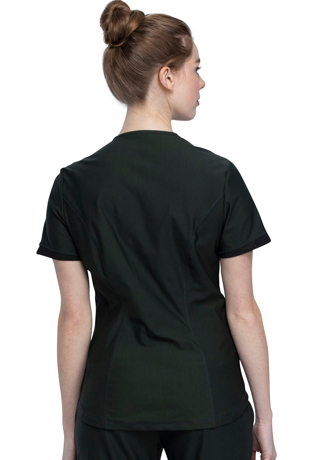 Form CK840 Women's V-Neck Scrub Top Olive Branch