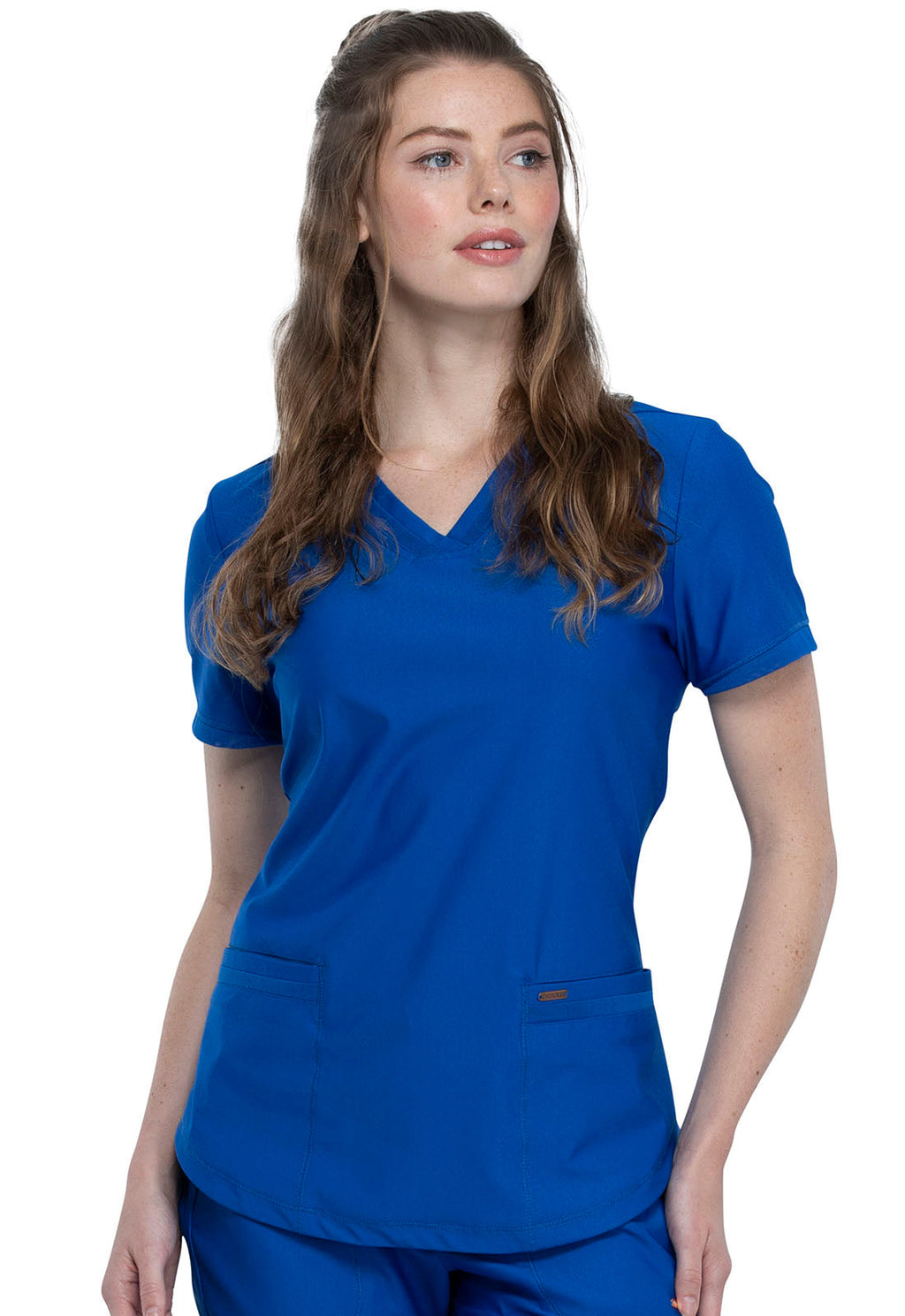 Form CK840 Women's V-Neck Scrub Top Royal
