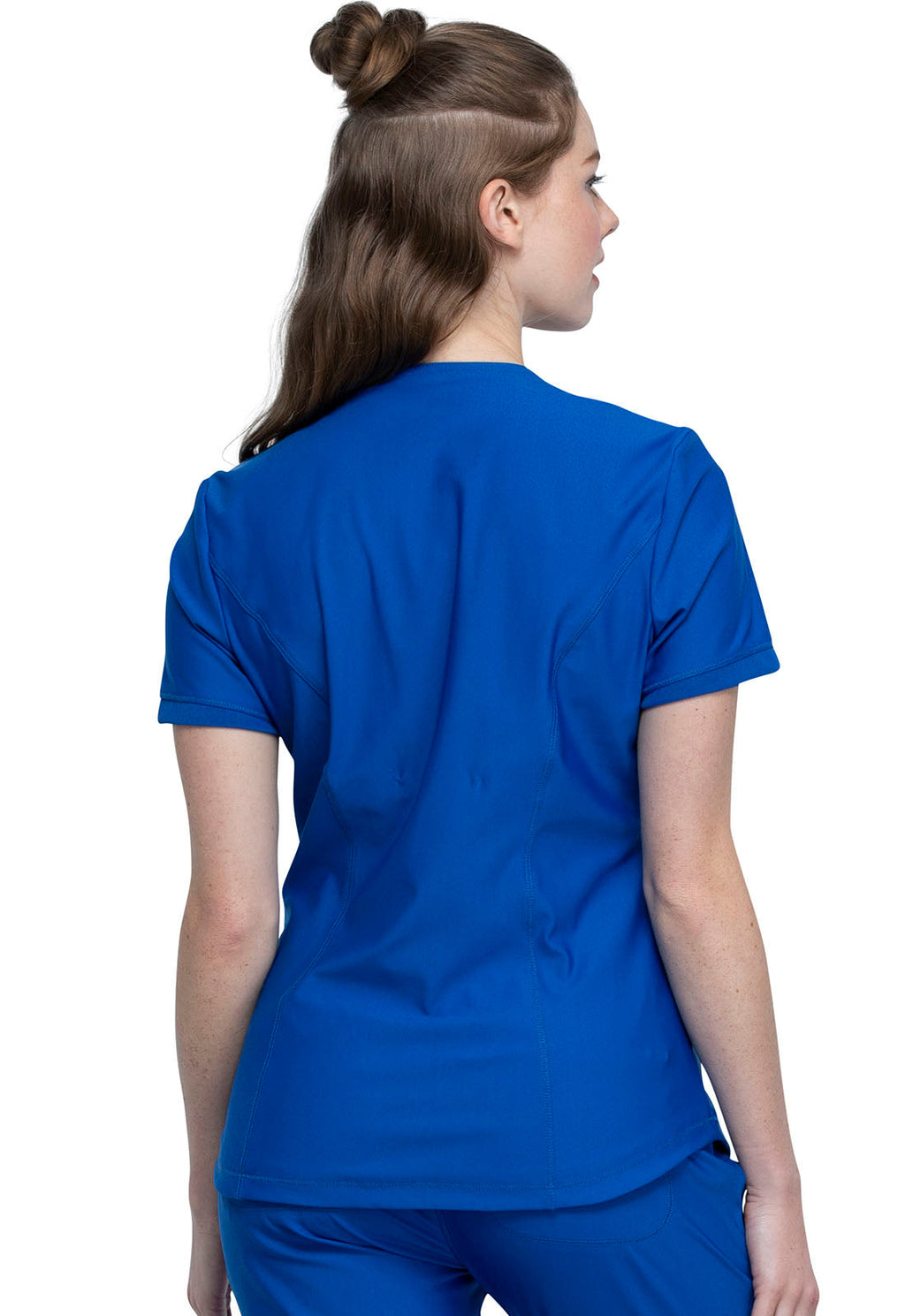Form CK840 Women's V-Neck Scrub Top Royal