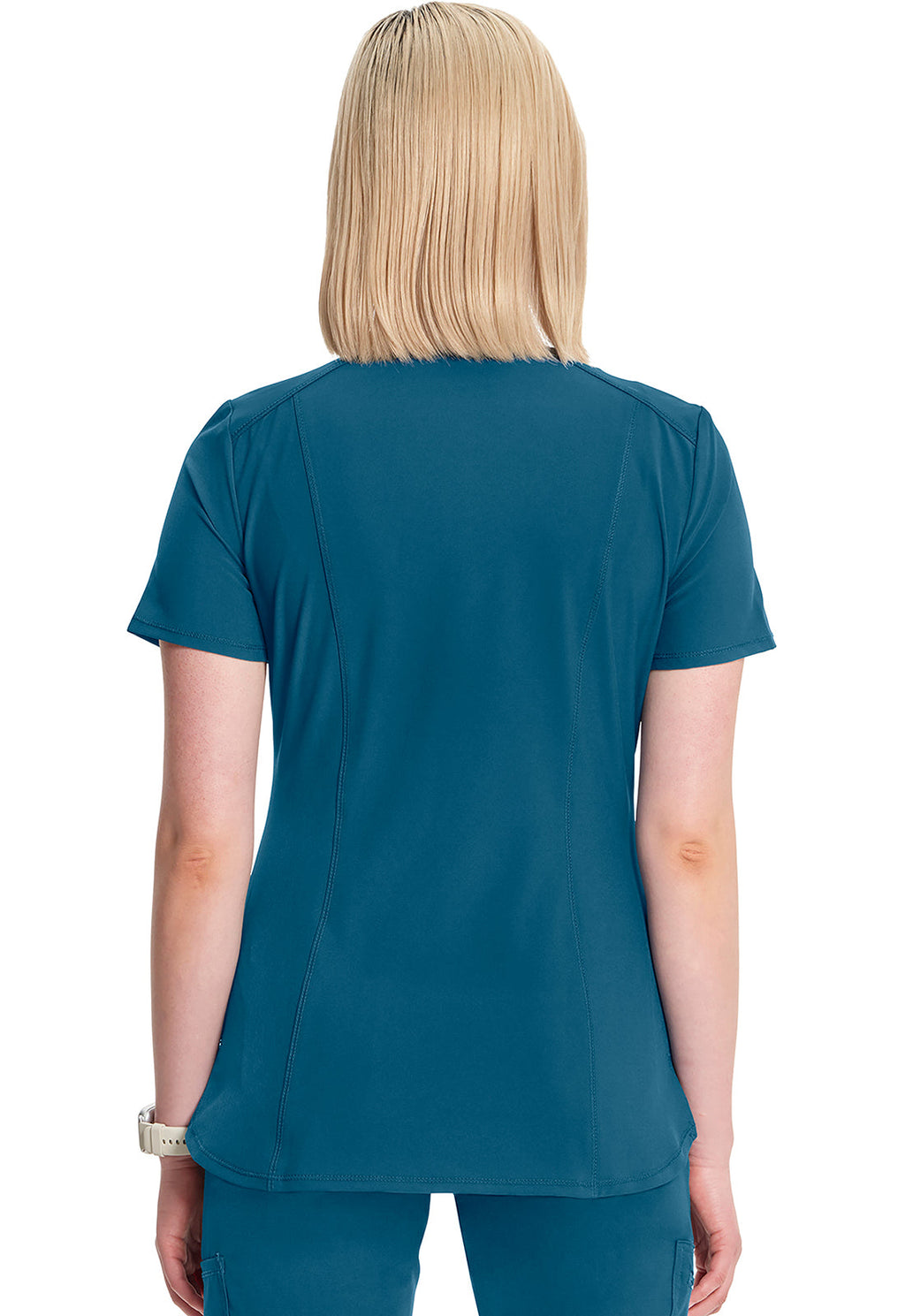 Infinity CK865A Women's V-Neck Scrub Top Caribbean Blue