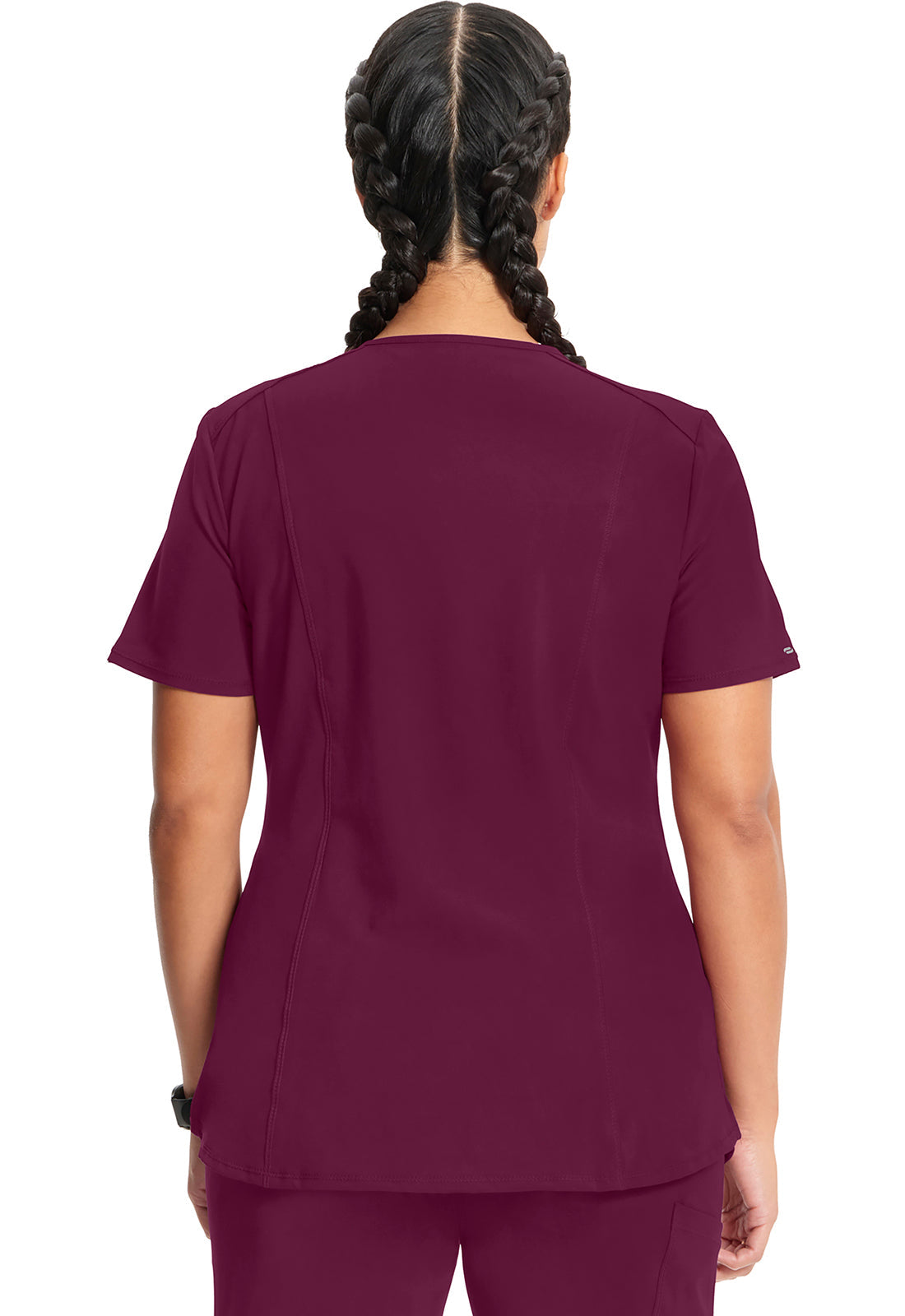 Infinity CK865A Women's V-Neck Scrub Top Wine
