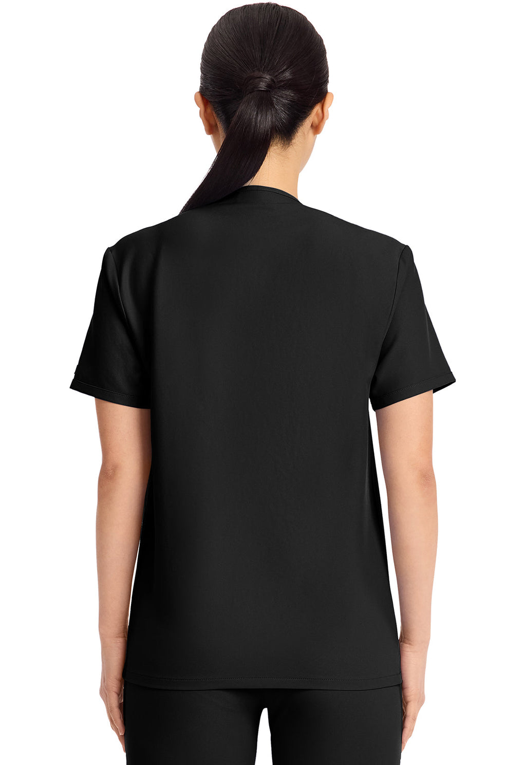 Workwear Originals Ultra CK869A Unisex V-Neck No Pocket Scrub Top Black