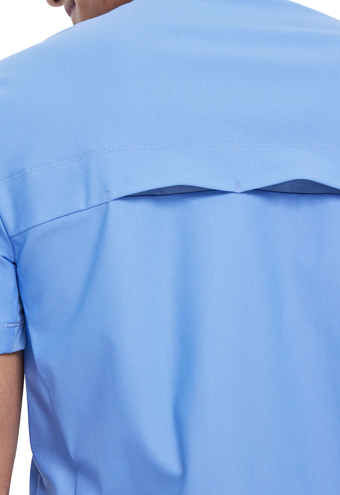 Form CK885 Men's Tuckable V-Neck Scrub Top Ciel Blue