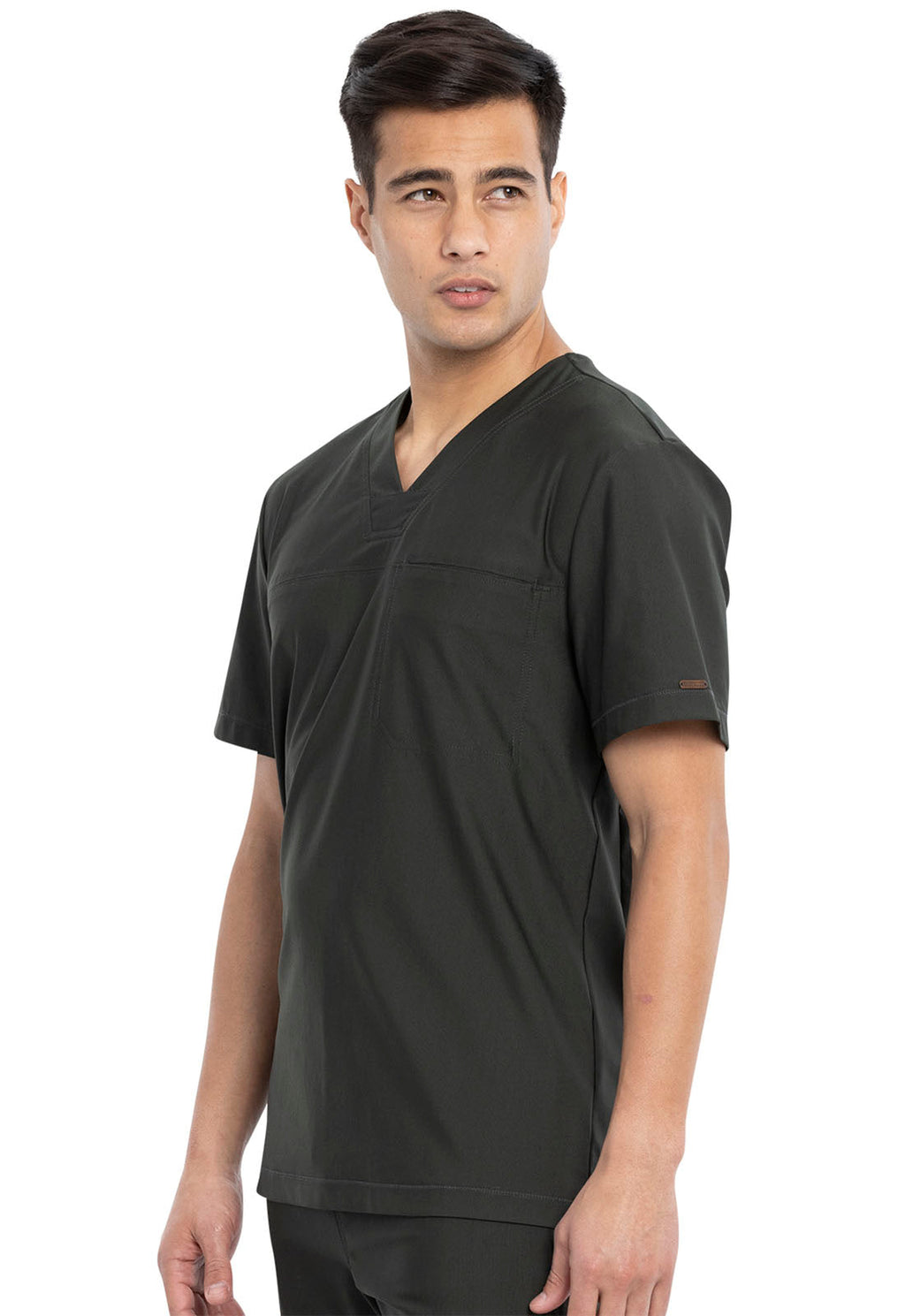 Form CK885 Men's Tuckable V-Neck Scrub Top Olive Branch