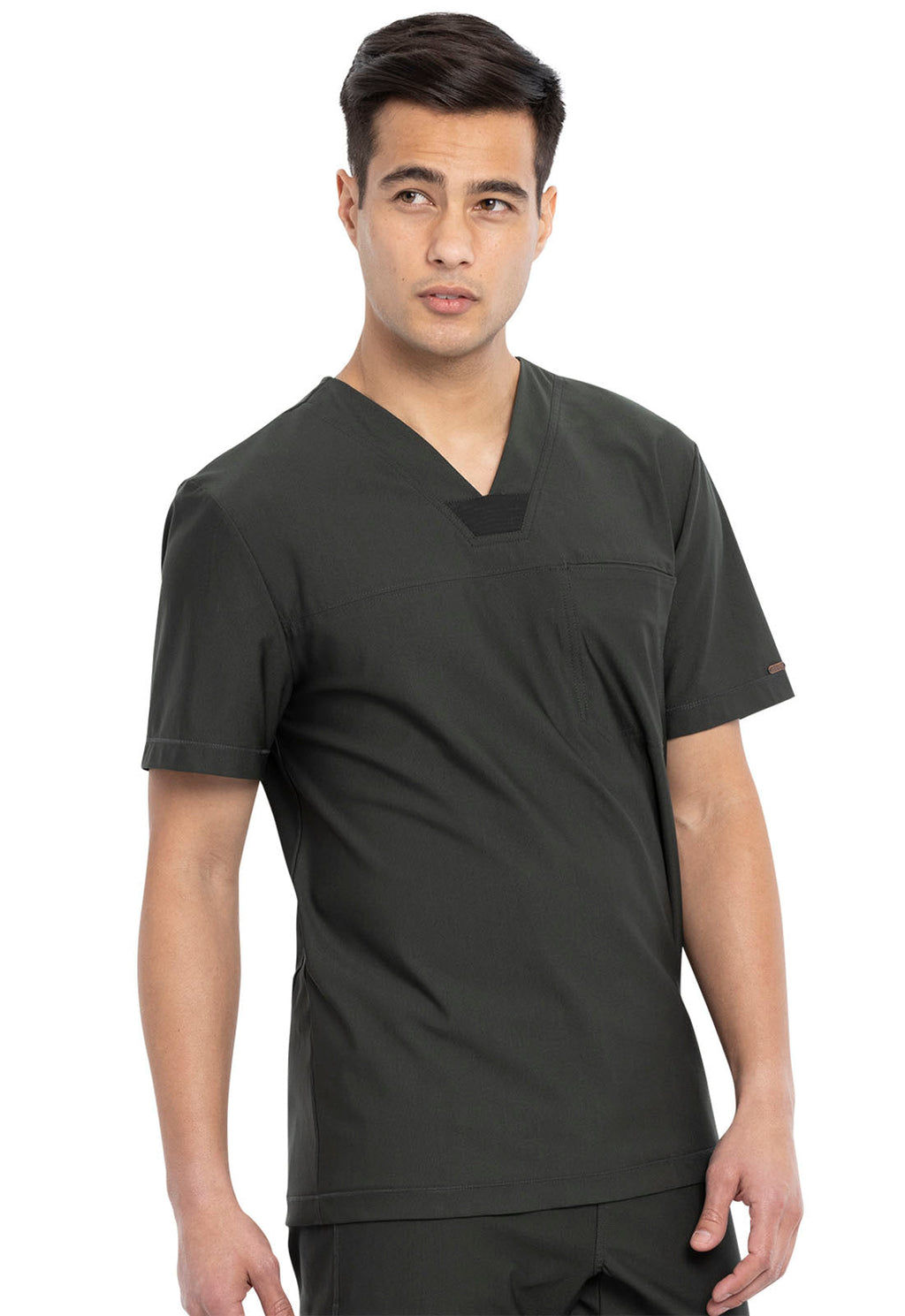Form CK885 Men's Tuckable V-Neck Scrub Top Olive Branch