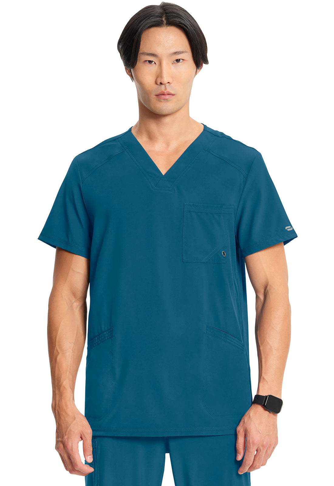 Infinity CK900A Men's V-Neck Scrub Top Caribbean Blue