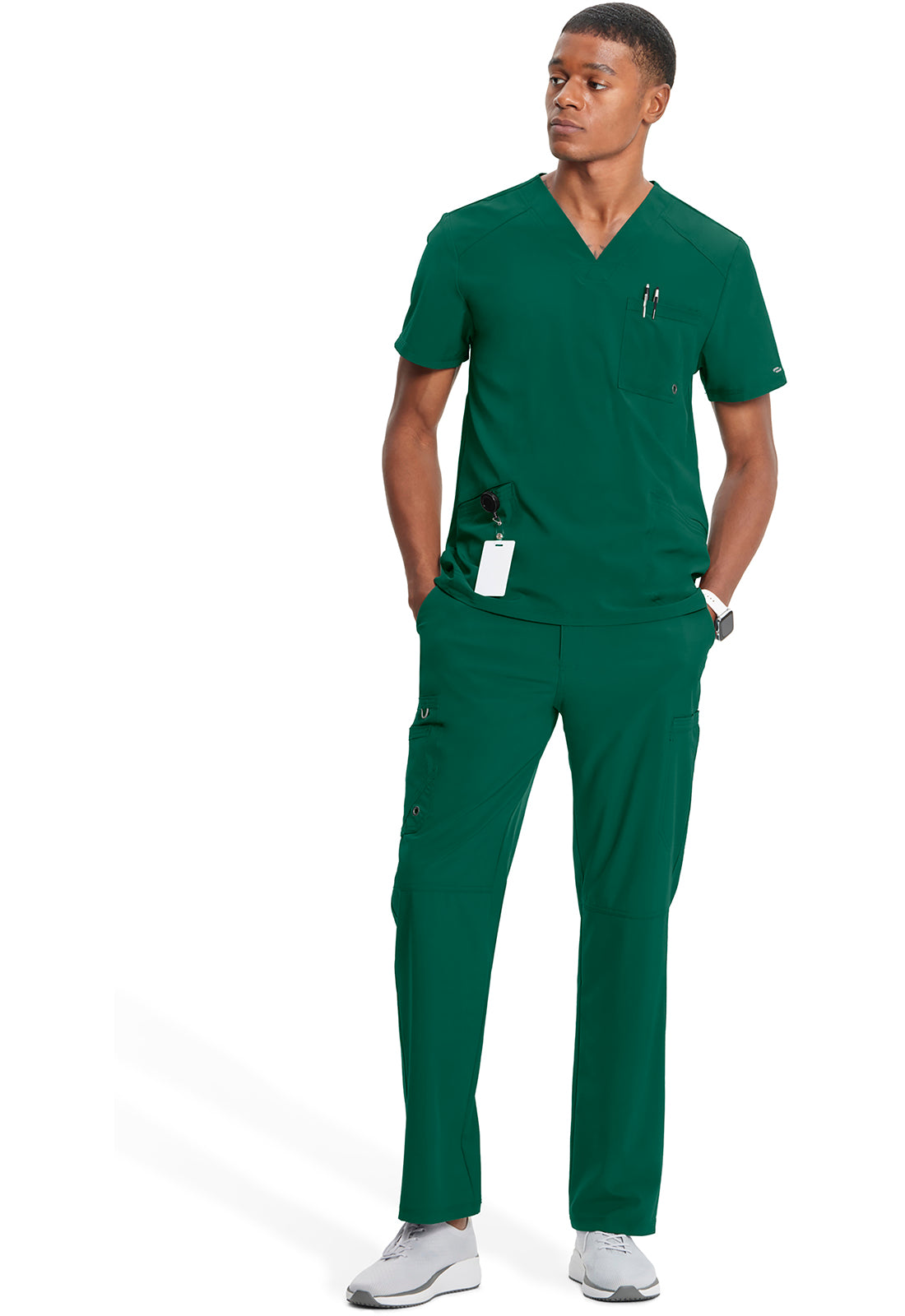 Classics CK900A Men's V-Neck Top Hunter Green