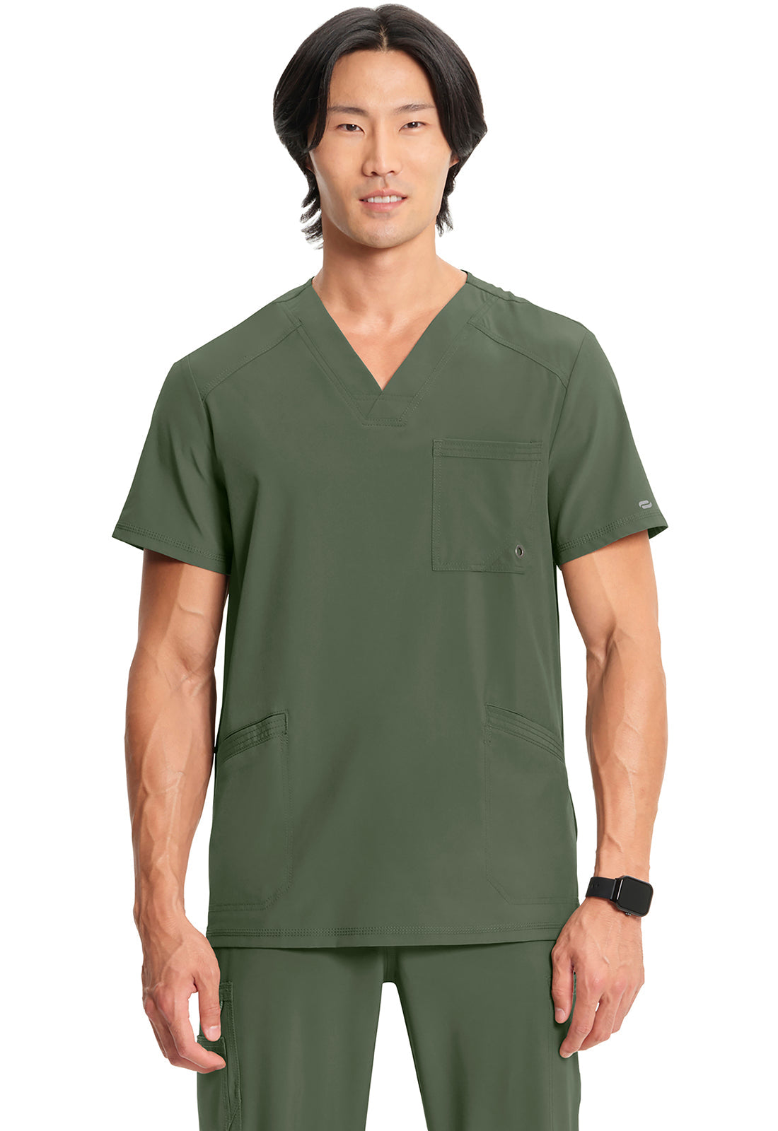 Infinity CK900A Men's V-Neck Scrub Top Olive