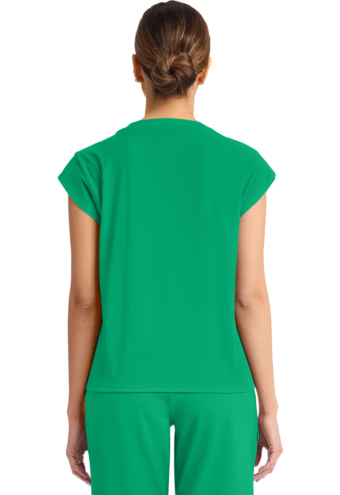 Achieve CK936 Women's 1-Pocket Crew Neck Top Green Apple