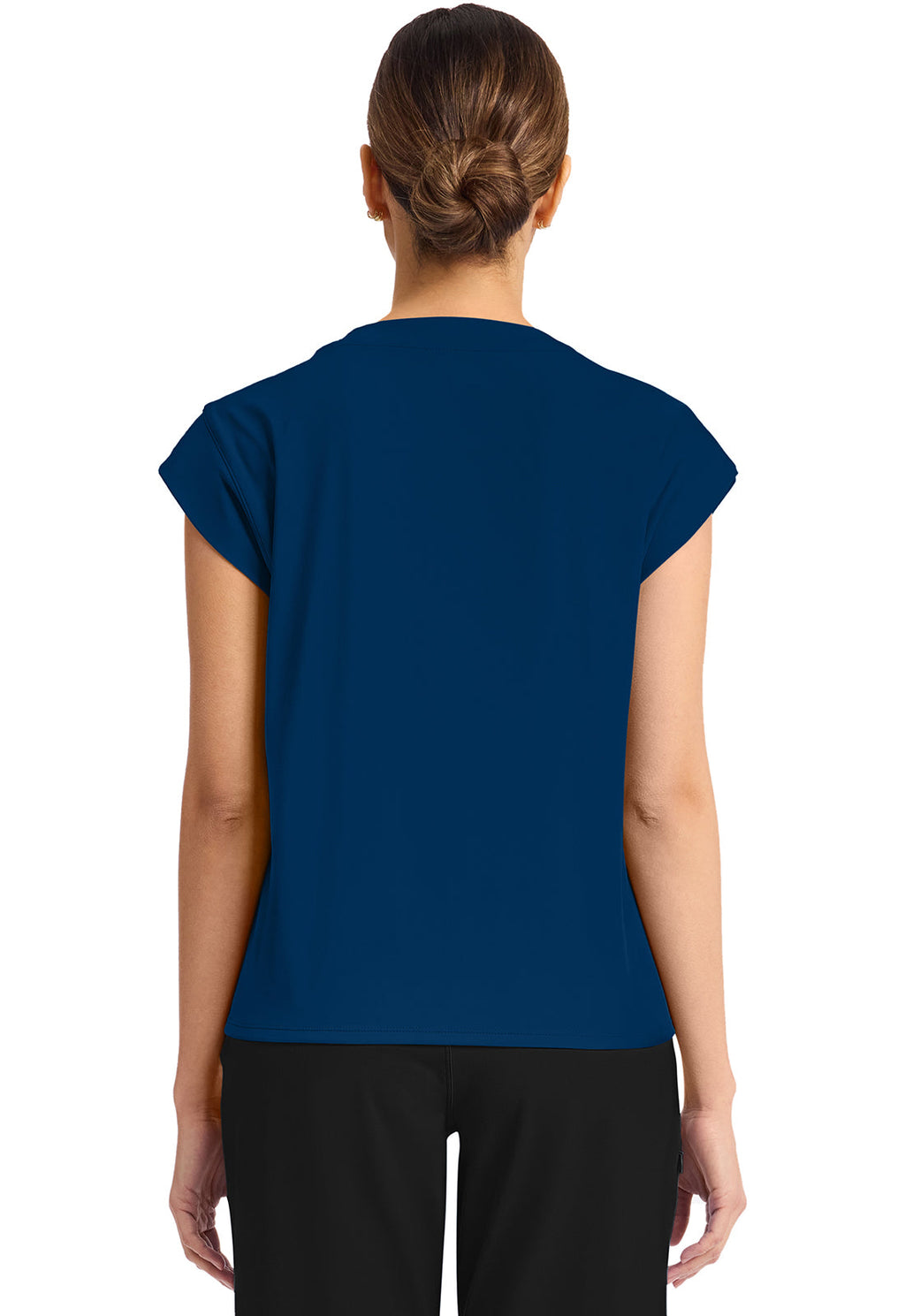 Achieve CK936 Women's 1-Pocket Crew Neck Top Navy Image