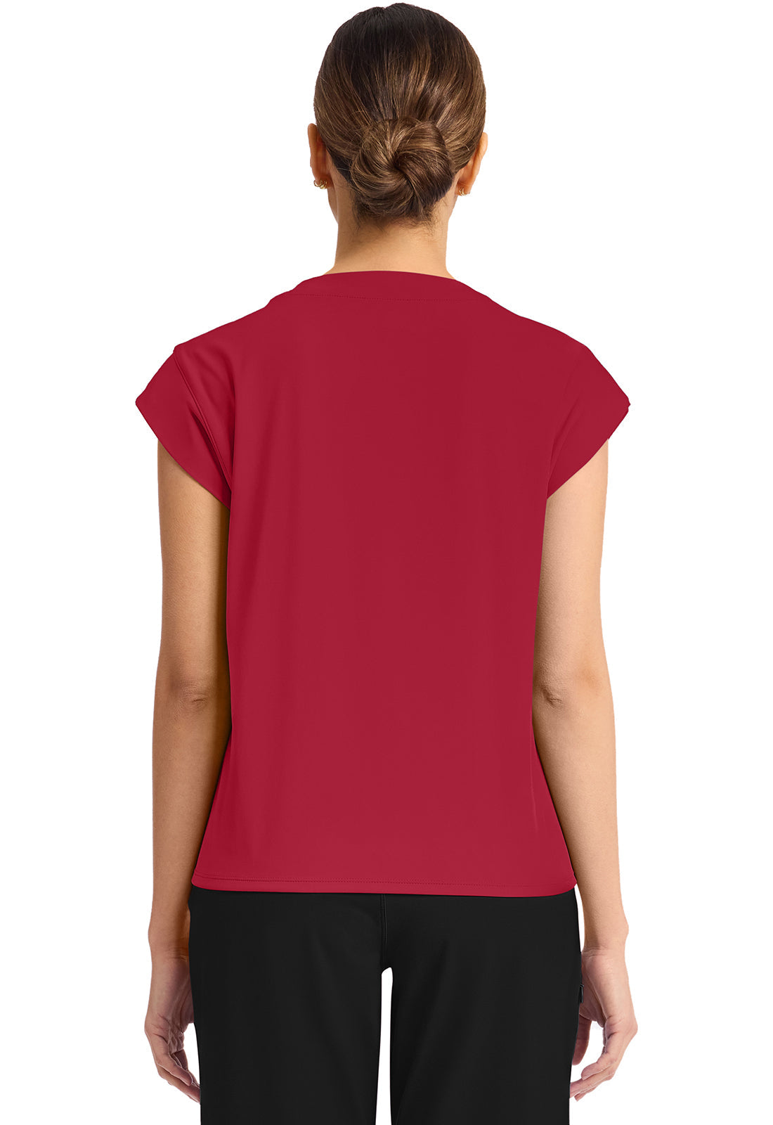 Achieve CK936 Women's 1-Pocket Crew Neck Top Red Image
