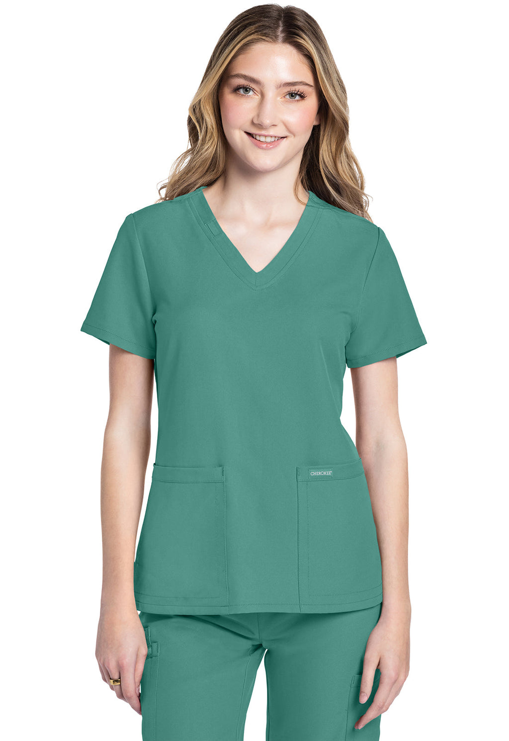 Originals Ultra CK953A V-Neck Top Botanical Green