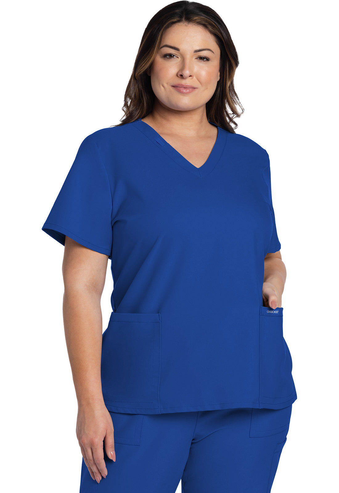 Workwear Originals Ultra CK953A Women's V-Neck Scrub Top Royal