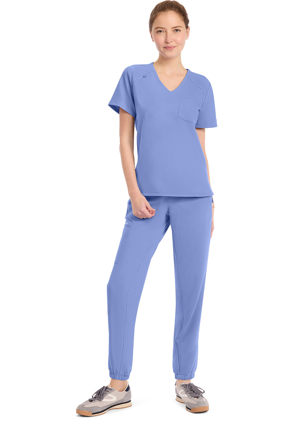 Originals Ultra CK954A Women's Tuck-in V-Neck Top Ciel