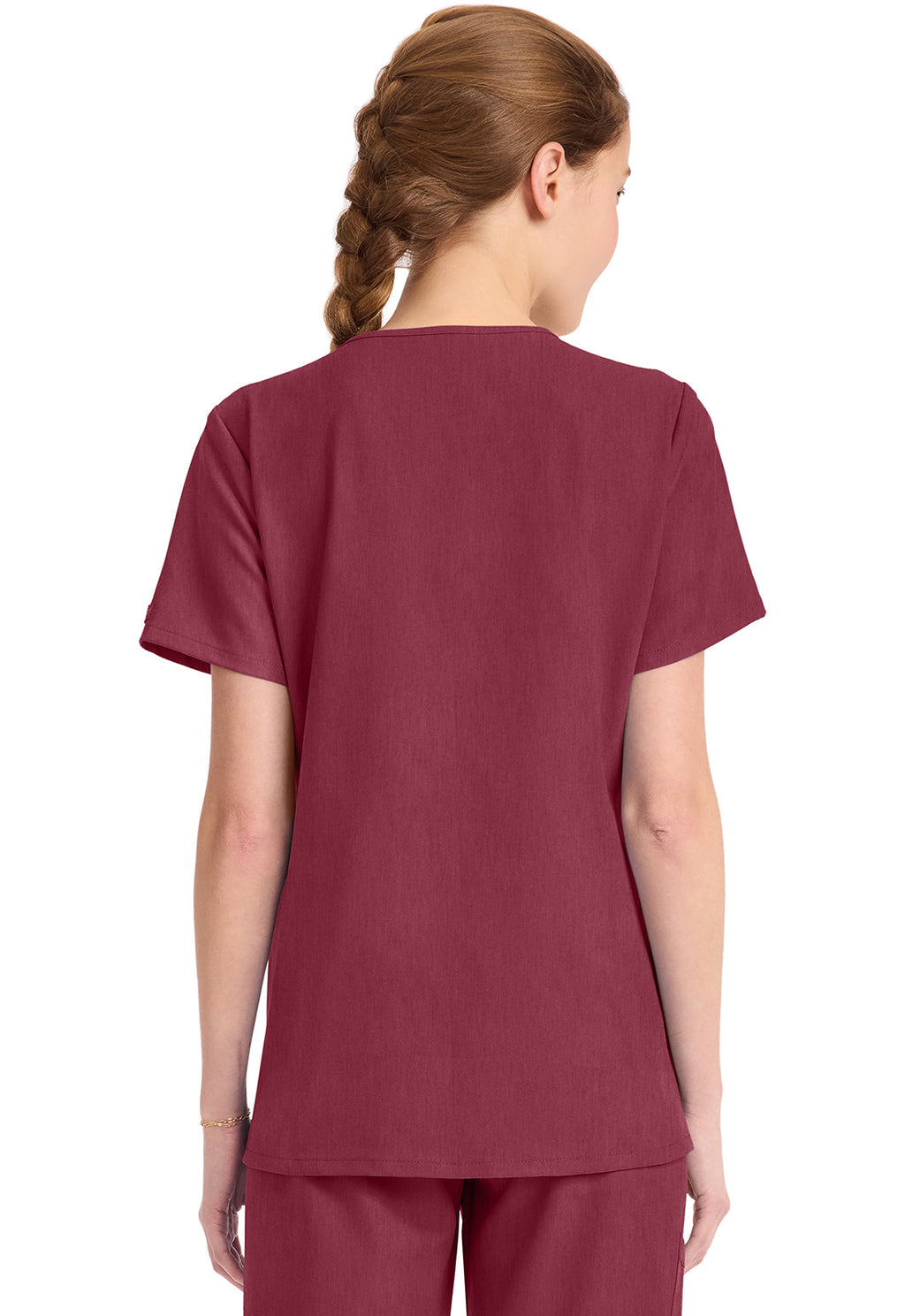 Originals Ultra CK954A Women's Tuck-in V-Neck Top Heather Cranberry