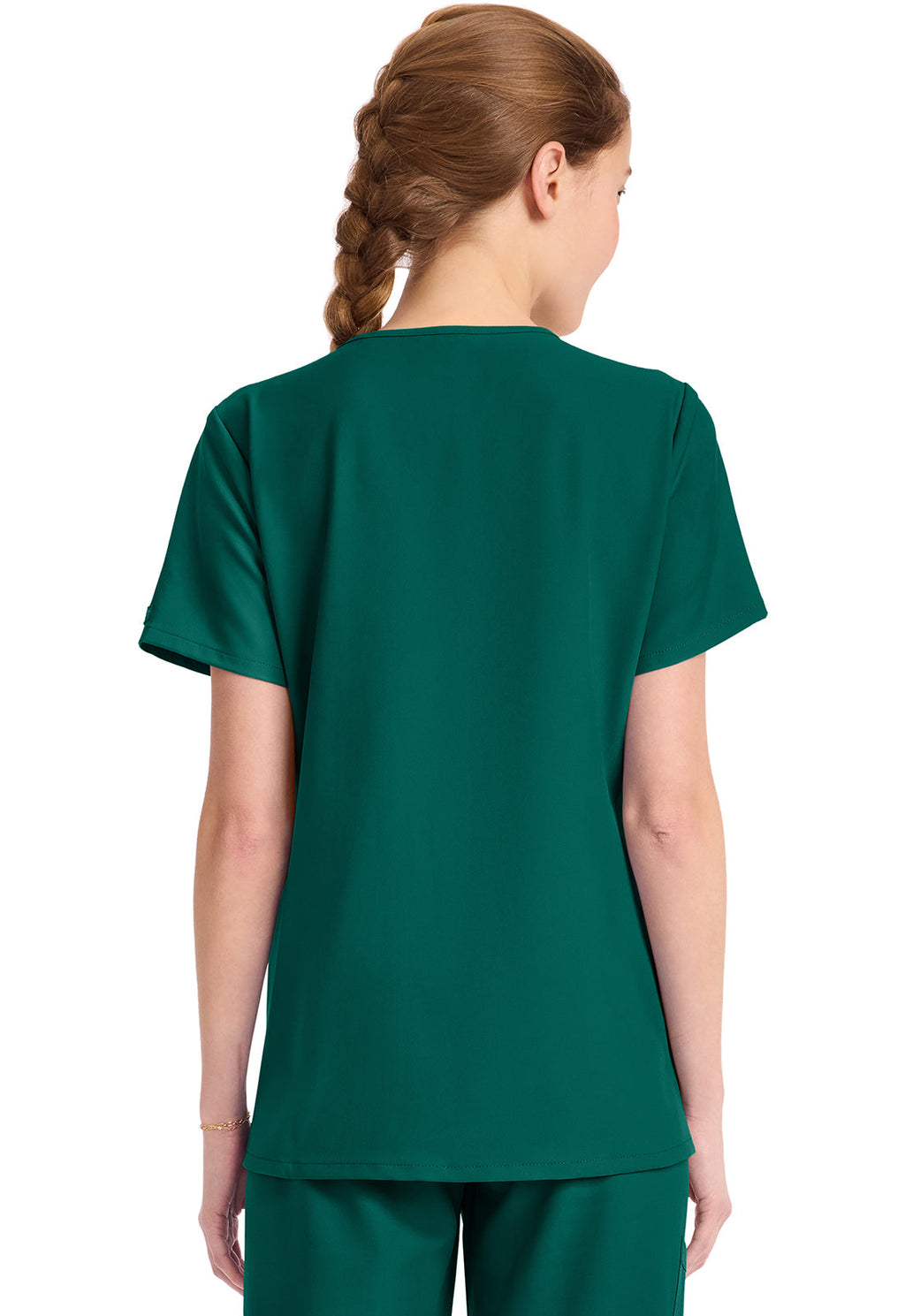 Originals Ultra CK954A Women's Tuck-in V-Neck Top Hunter Green Image