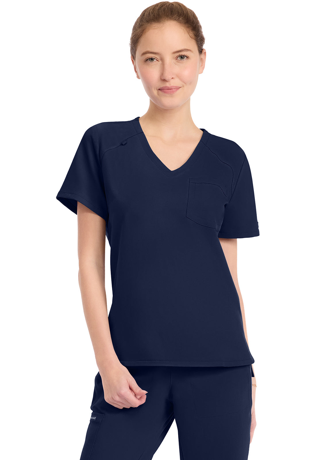 Originals Ultra CK954A Women's Tuck-in V-Neck Top Navy