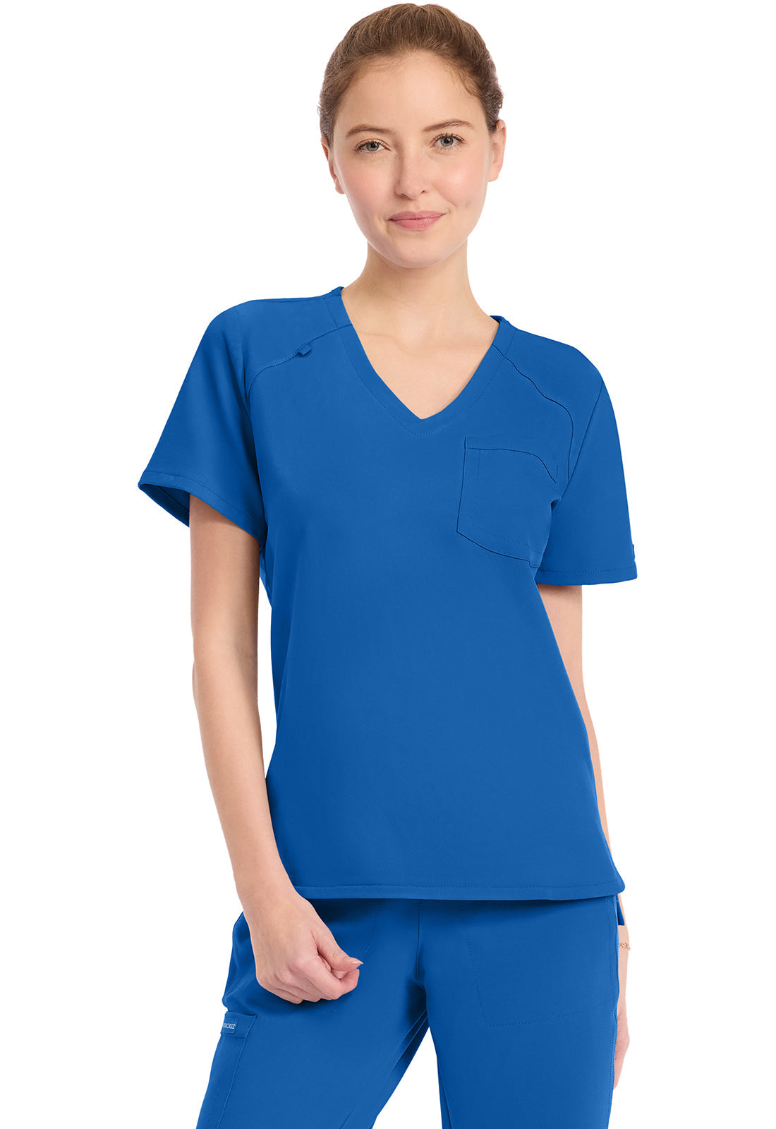 Workwear Originals Ultra CK954A Women's Tuck-in V-Neck Scrub Top Royal