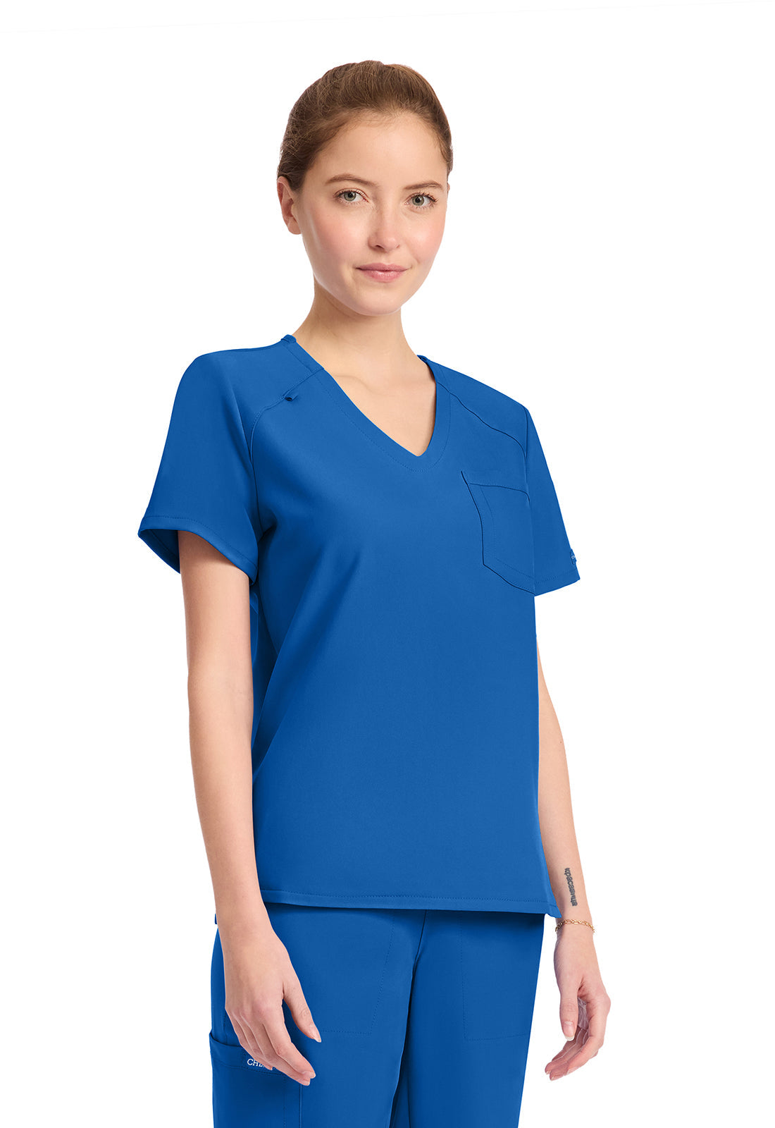 Originals Ultra CK954A Women's Tuck-in V-Neck Top Royal
