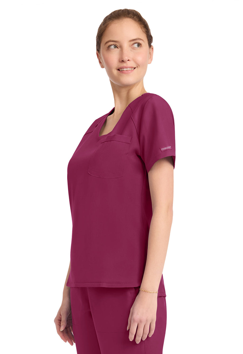Originals Ultra CK954A Women's Tuck-in V-Neck Top Wine