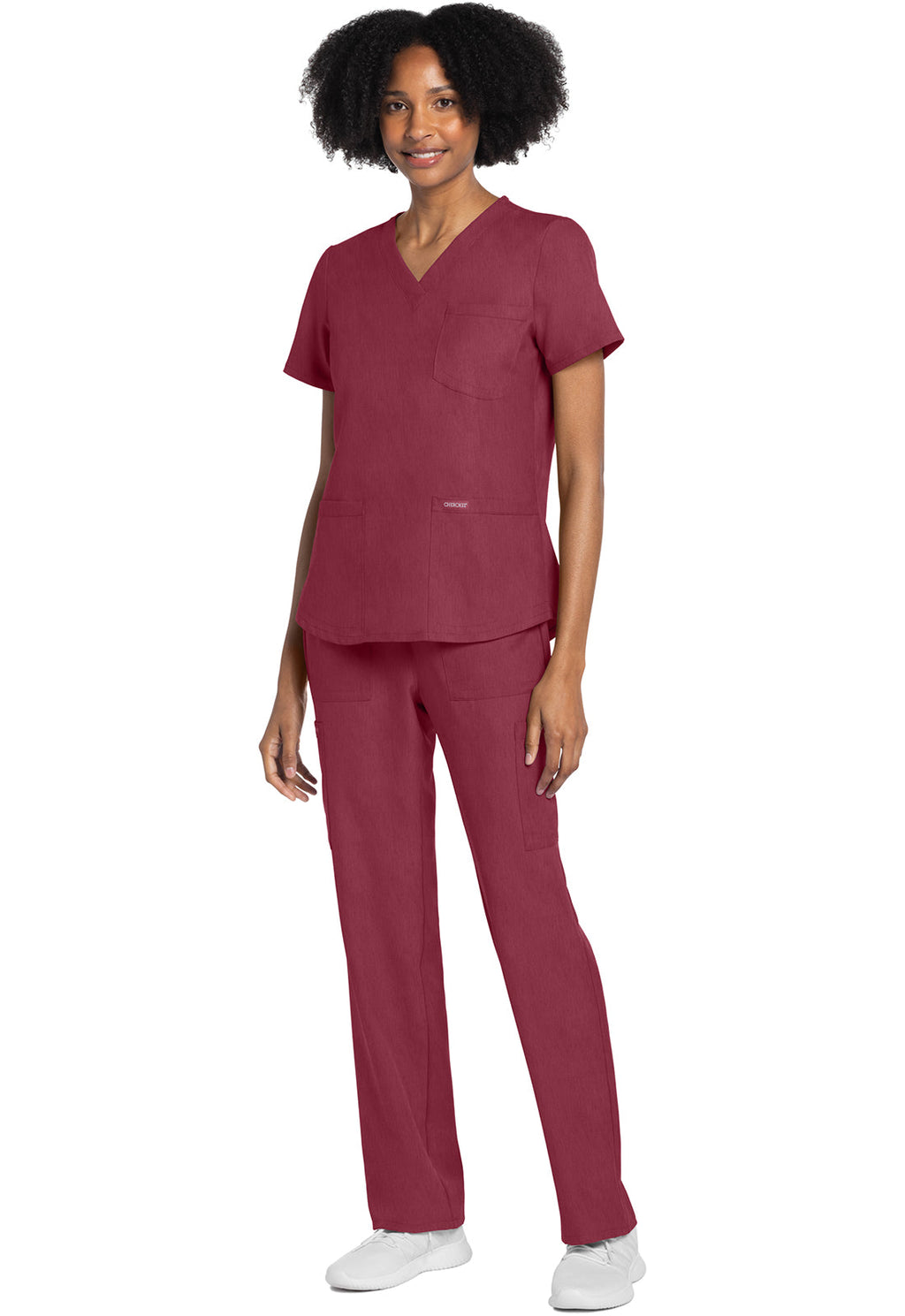 Originals Ultra CK961A V-Neck Top Heather Cranberry