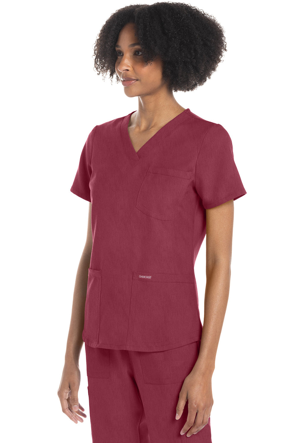 Originals Ultra CK961A V-Neck Top Heather Cranberry