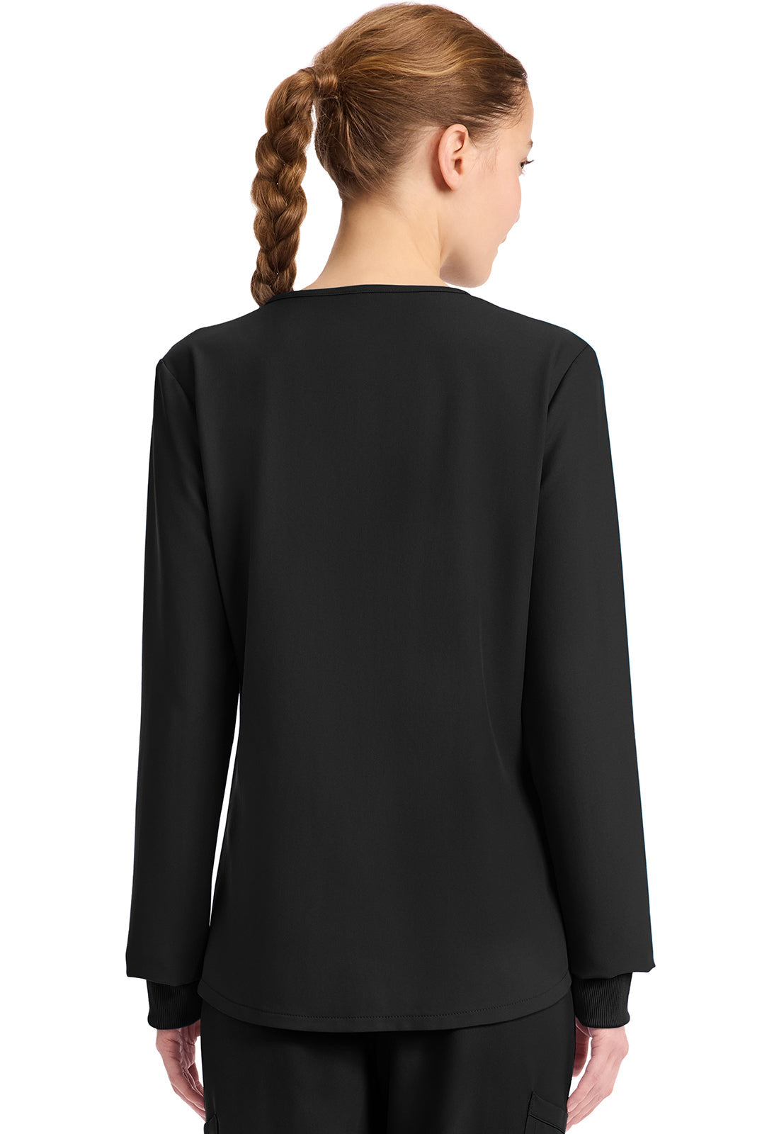 Workwear Originals Ultra CK962A Women's Long Sleeve Modesty Scrub Top Black