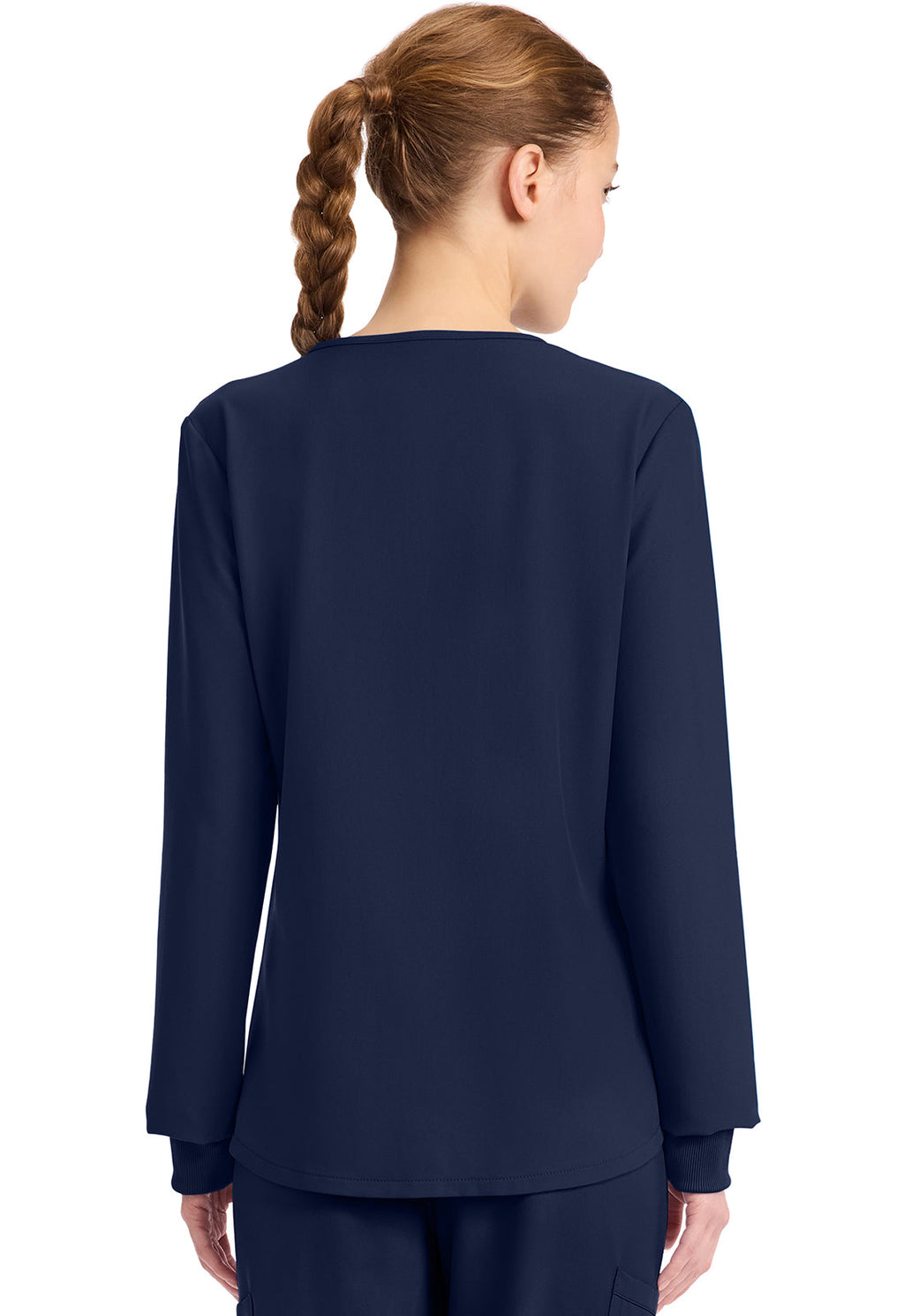 Workwear Originals Ultra CK962A Women's Long Sleeve Modesty Scrub Top Navy