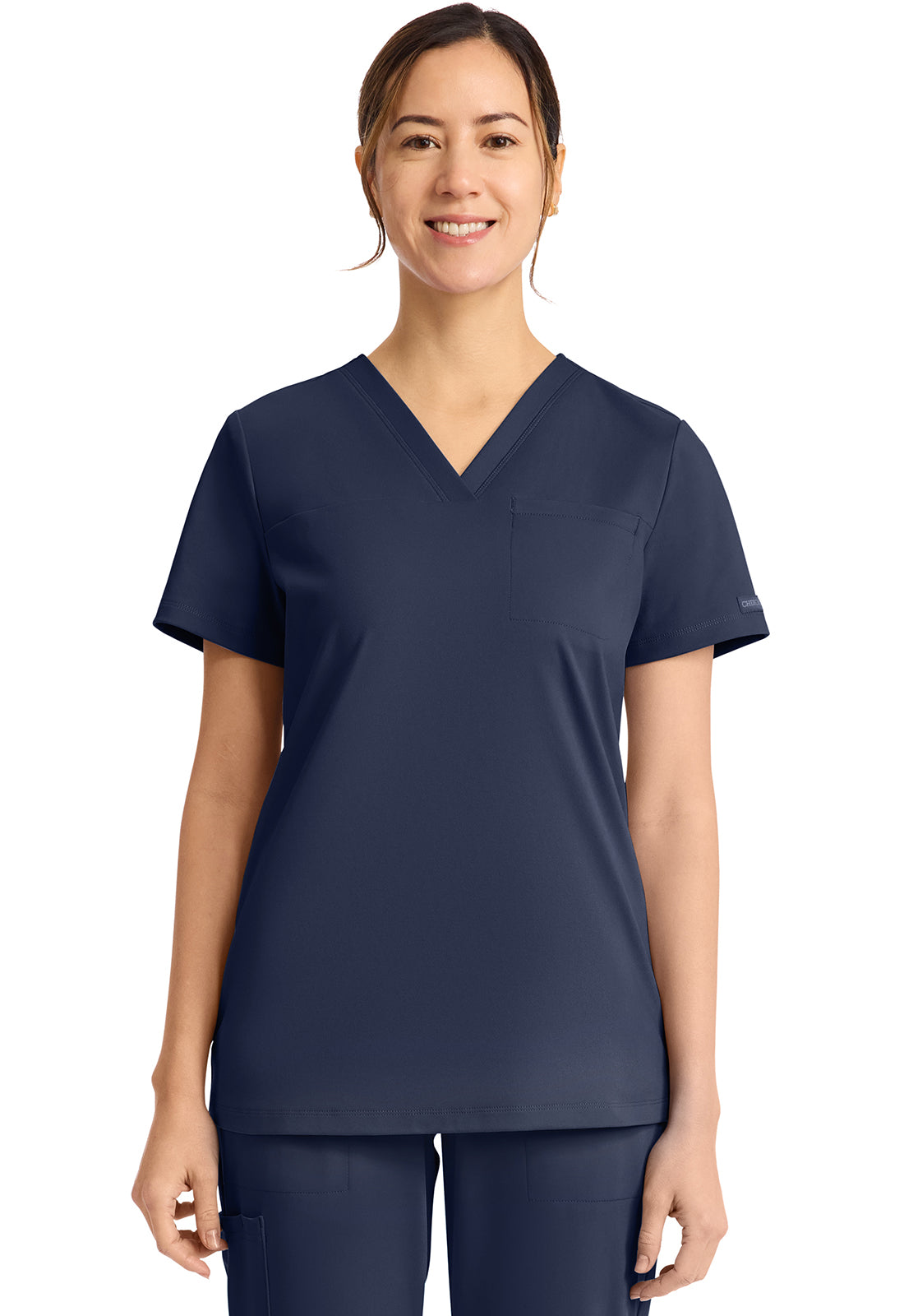 Achieve CK963 Women's Tuck in Scrub Top Navy