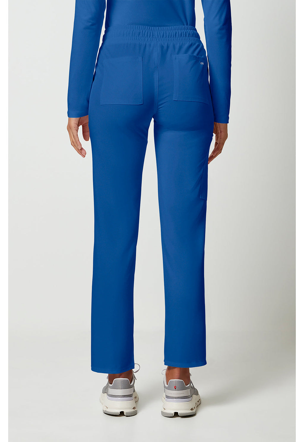 Allura CKA184 Women's Mid Rise Drawstring Tapered Leg Scrub Pants Royal