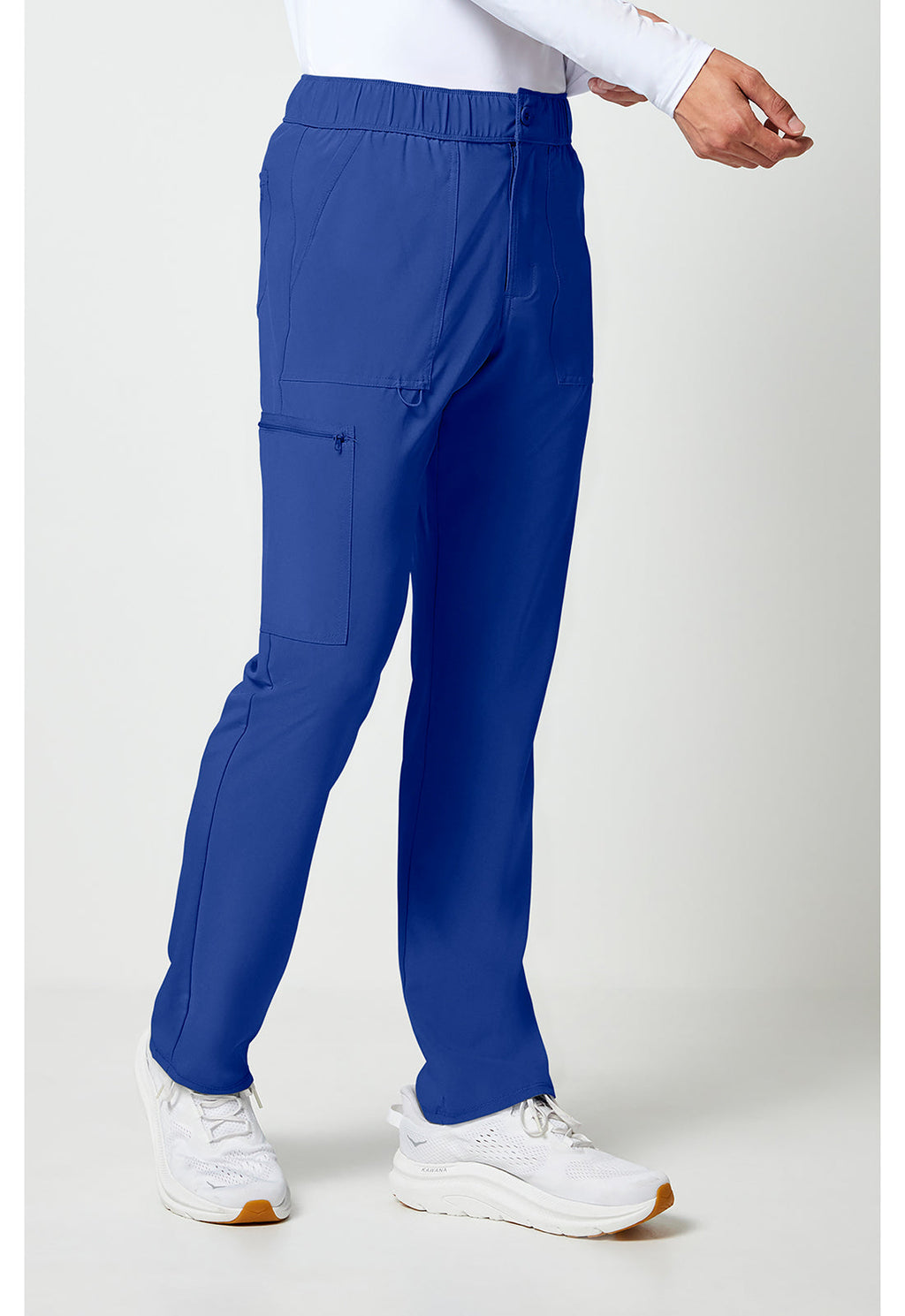 Allura CKA186 Men's Fly Front Cargo Scrub Pants Galaxy Blue