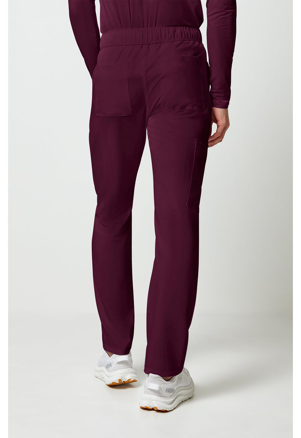 Allura CKA186 Men's Fly Front Cargo Scrub Pants Wine