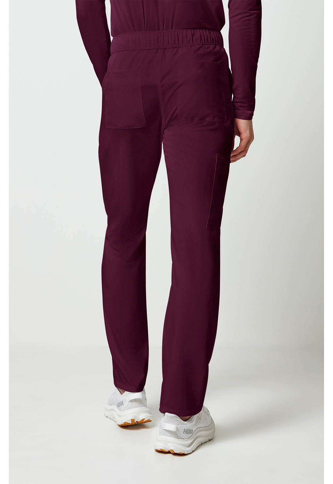 Allura CKA186 Men's Fly Front Cargo Scrub Pants Wine