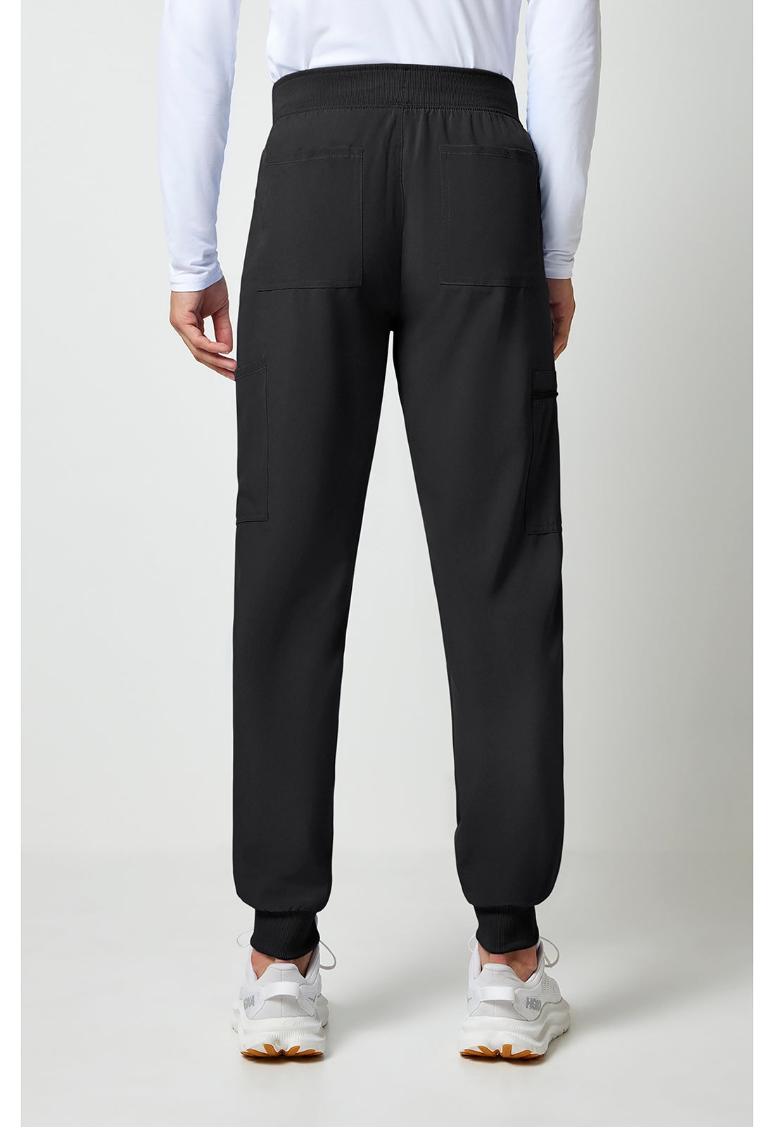 Allura CKA189 Men's Mid Rise Scrub Joggers Black