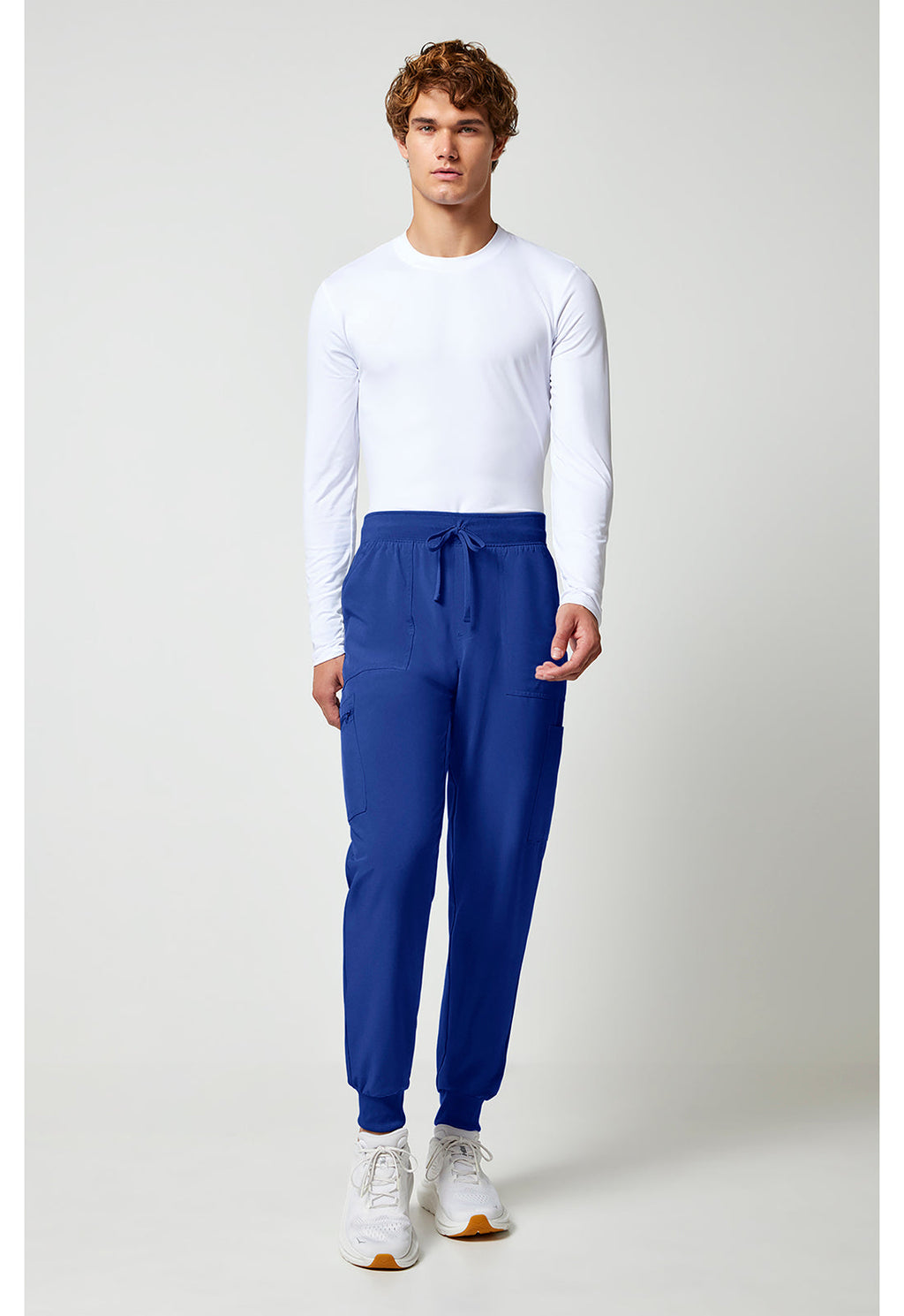 Allura CKA189 Men's Mid Rise Scrub Joggers Galaxy Blue