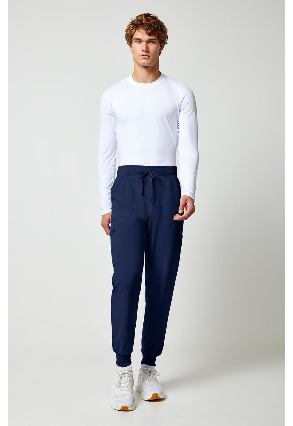 Allura CKA189 Men's Mid Rise Scrub Joggers Navy
