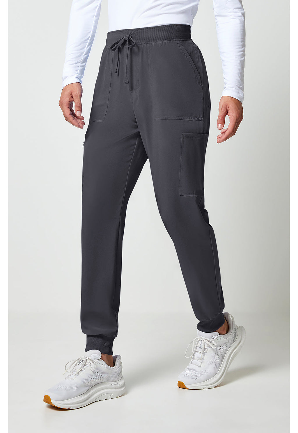 Allura CKA189 Men's Mid Rise Scrub Joggers Pewter
