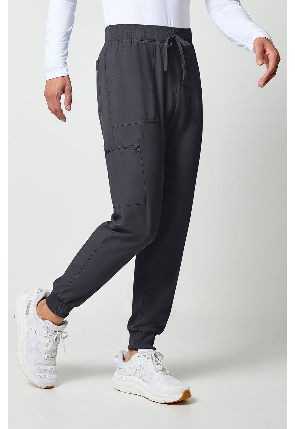 Allura CKA189 Men's Mid Rise Scrub Joggers Pewter