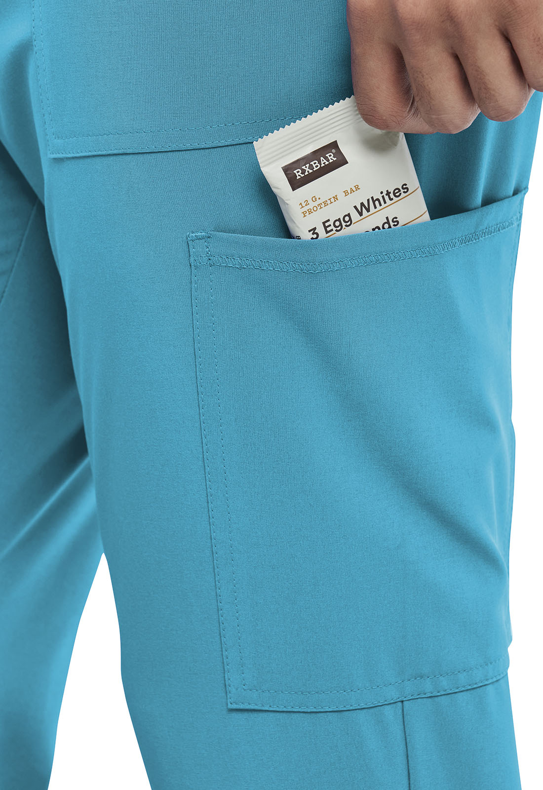 Allura CKA189 Men's Mid Rise Scrub Joggers Teal Blue