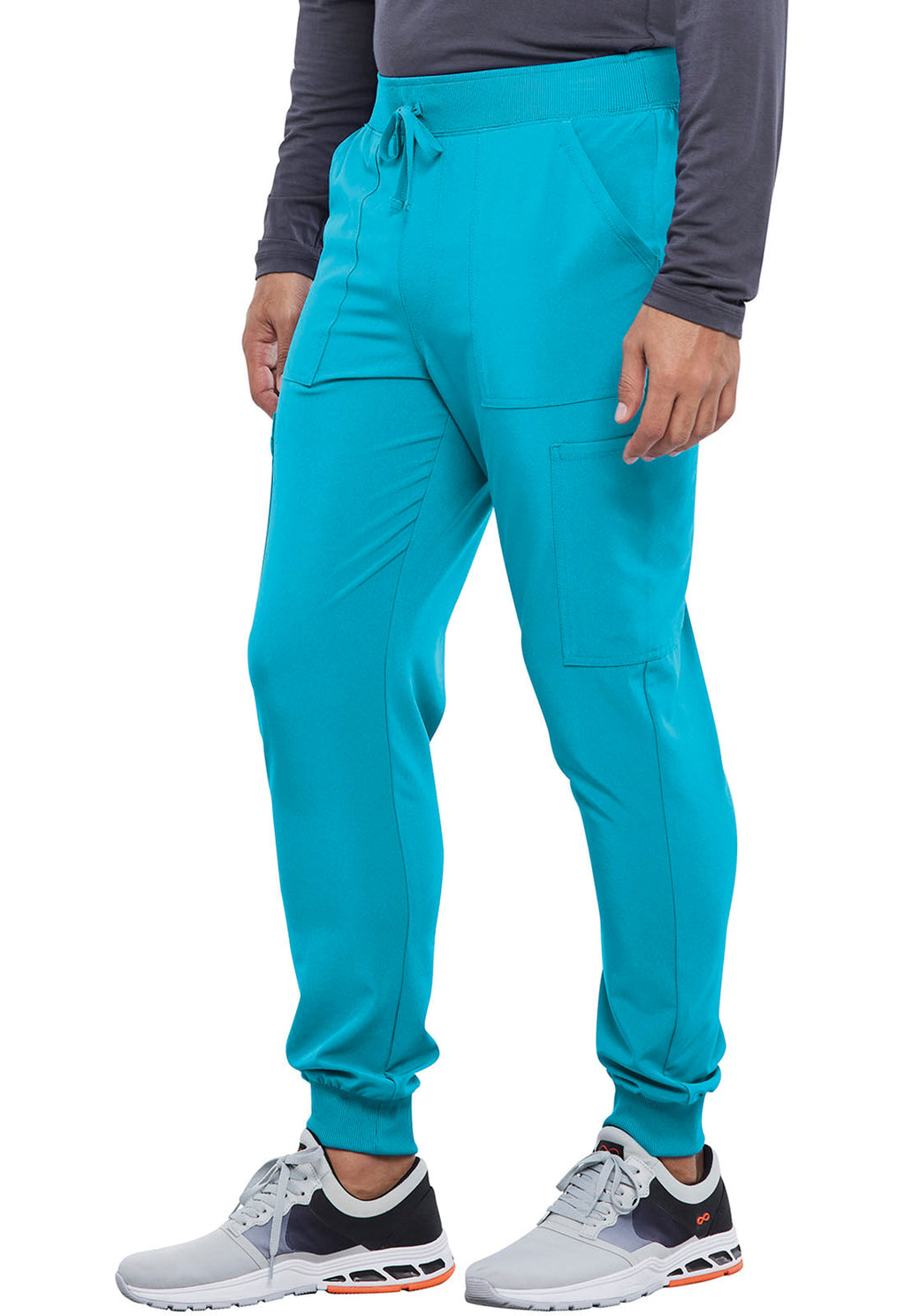 Allura CKA189 Men's Mid Rise Scrub Joggers Teal Blue