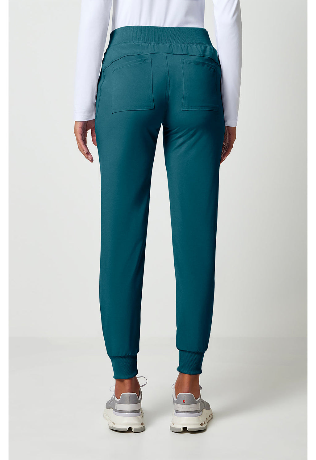 Allura CKA190 Women's Mid Rise Scrub Joggers Caribbean Blue