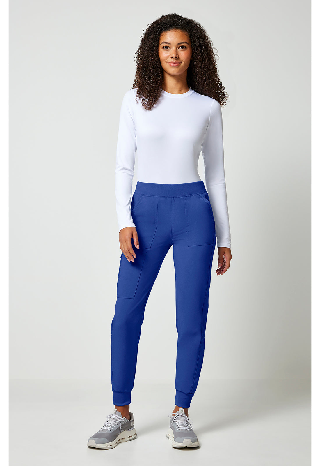 Allura CKA190 Women's Mid Rise Scrub Joggers Galaxy Blue