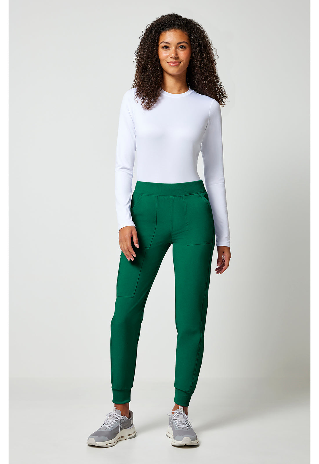 Allura CKA190 Women's Mid Rise Scrub Joggers Hunter Green