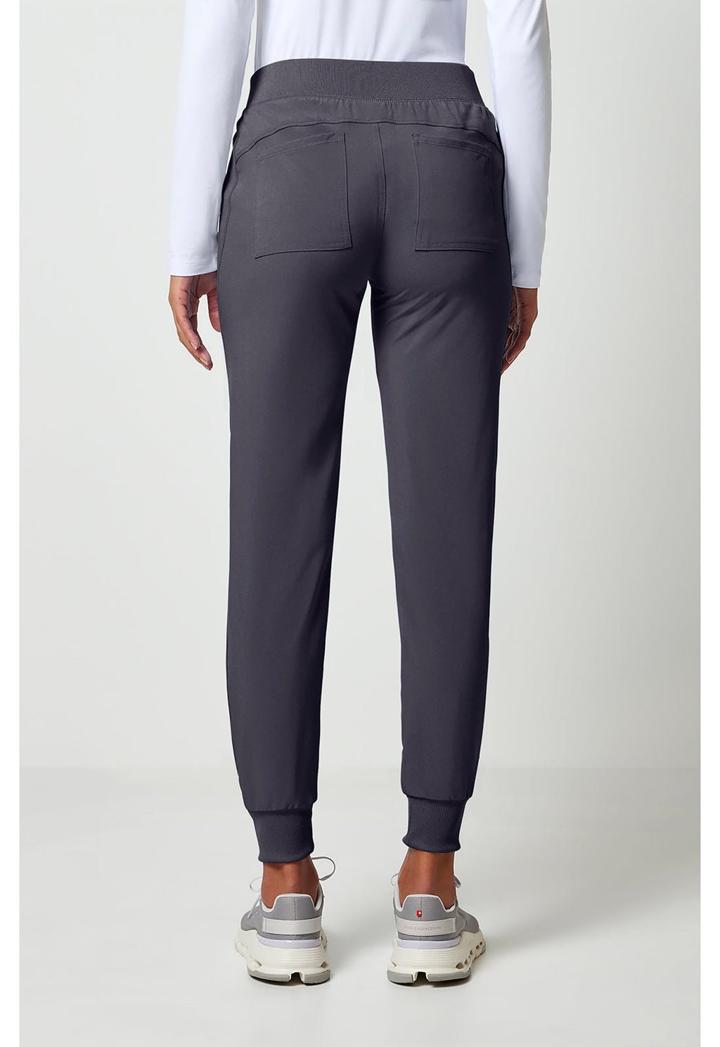Allura CKA190 Women's Mid Rise Scrub Joggers Pewter
