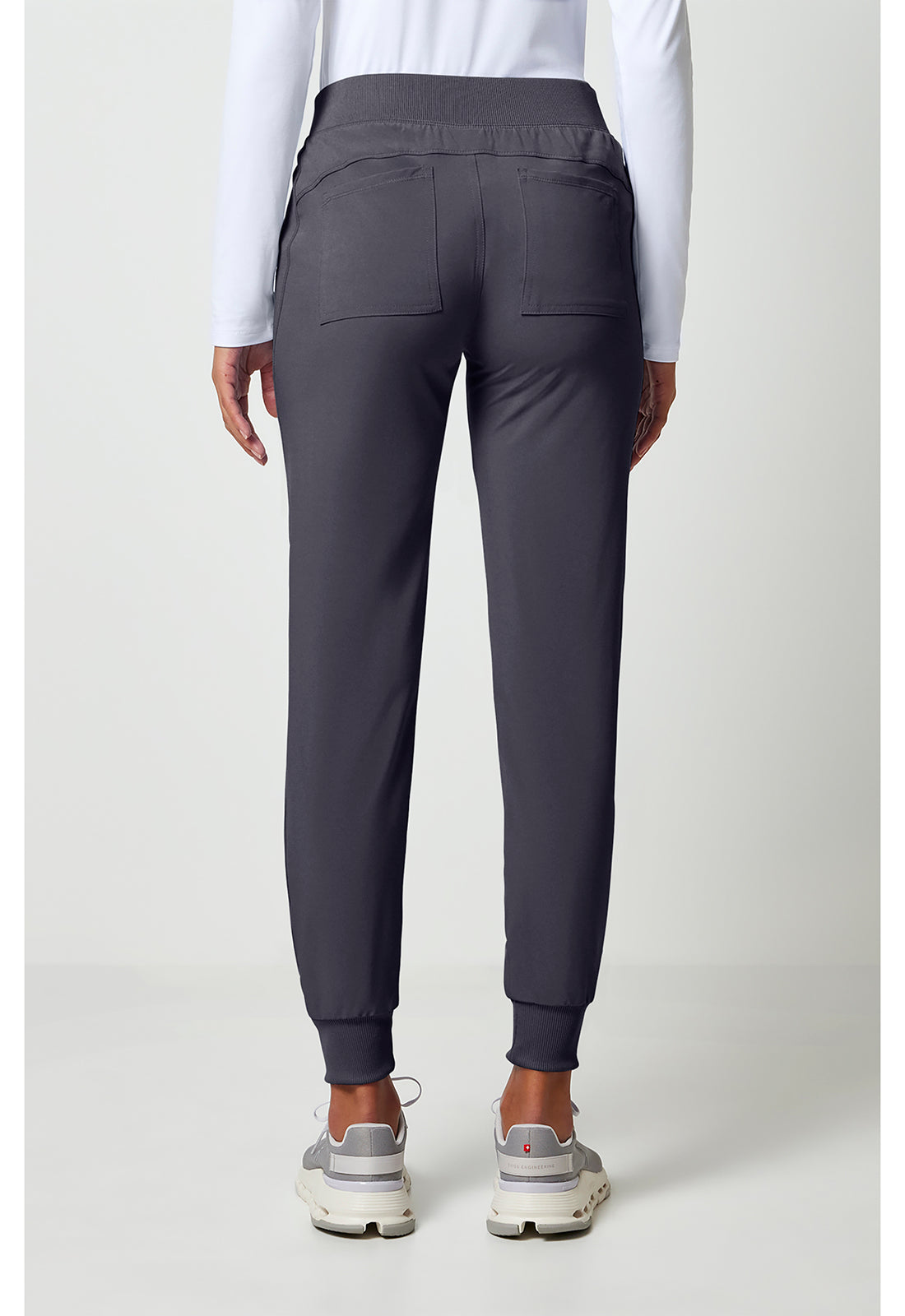 Allura CKA190 Women's Mid Rise Scrub Joggers Pewter
